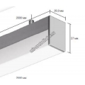 Подвесной алюминиевый профиль для светодиодных лент LD profile – 28